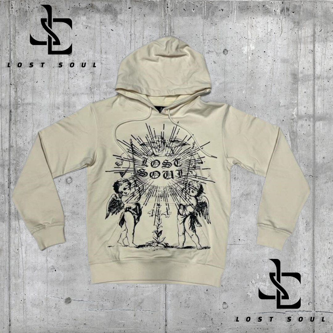 Lost Soul "Don't Let What Other People Think" Cream Hoodie