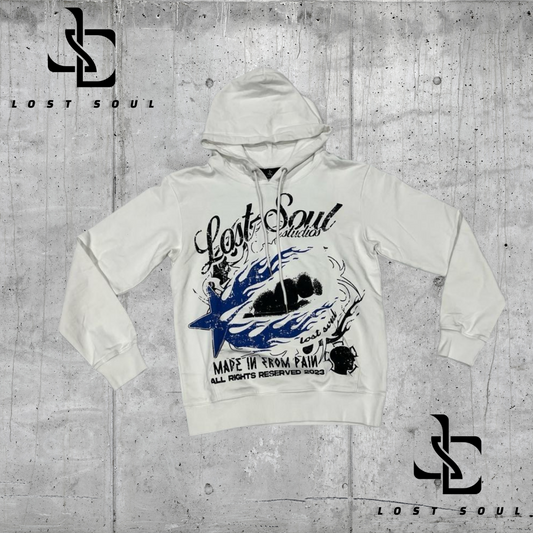 Lost Soul "Talk Less Do More" White Hoodie